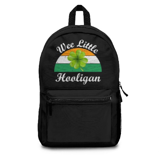 Wee Little Hooligan St Patricks Day Backpacks
