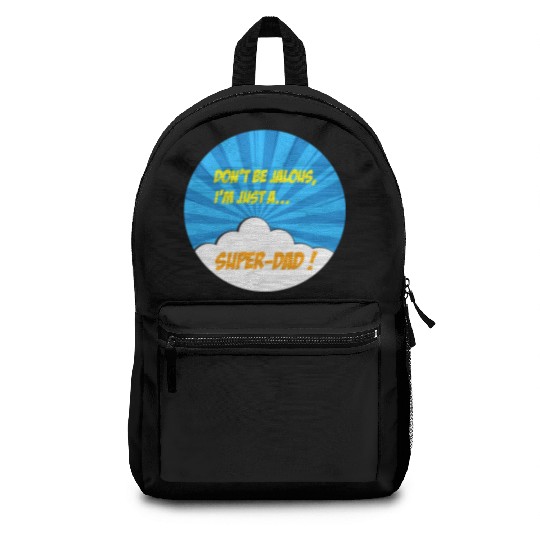 Super-dad super-hero Best dad Father's day Comics Backpacks