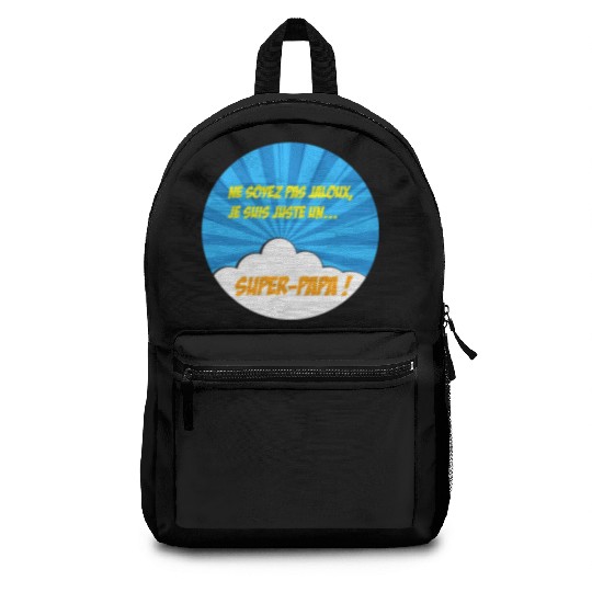 Super-dad super-hero Best dad Father's day Comics Backpacks