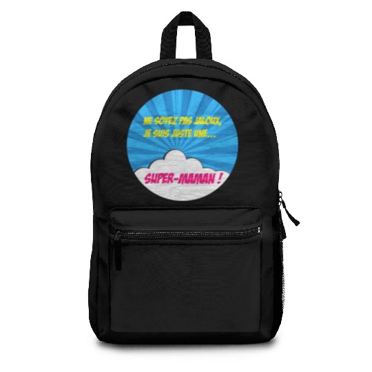 Super-mom super-hero. Best mom Mother's day Comics Backpacks