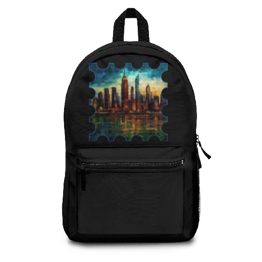New York skyline Reverie A Symphony of Dreams Backpacks