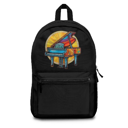 Vibrant Piano Backpacks