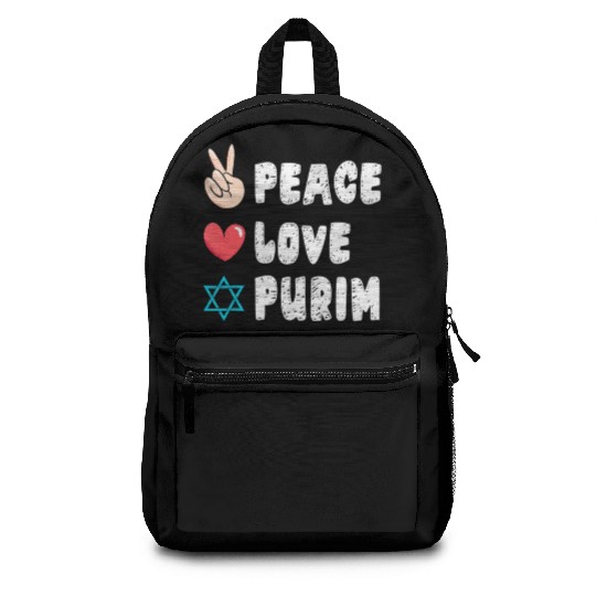 Peace Love Purim - Jewish Festival Backpacks