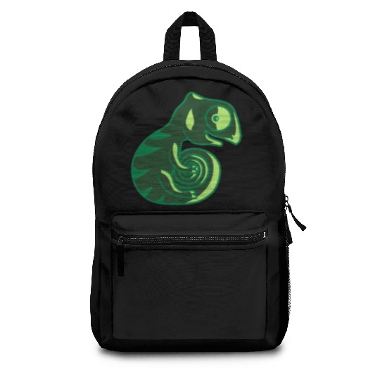 chameleon lizard bunny sweet Backpacks