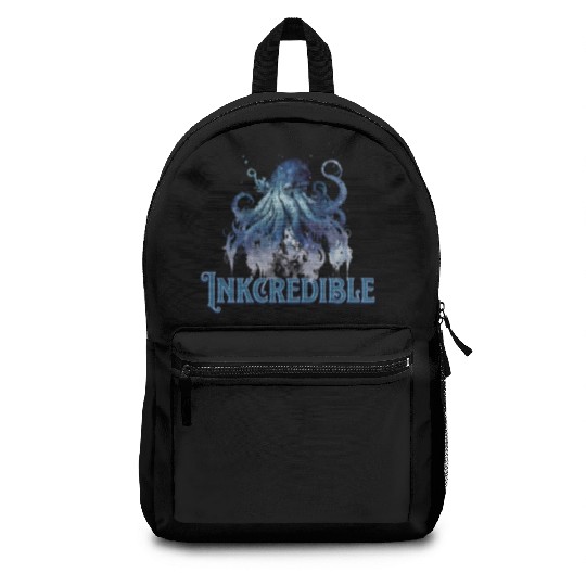 inkcredible - kraken octopus pun ink Backpacks