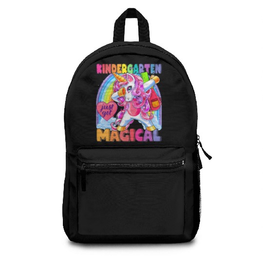 Kindergarten Magical Dabbing Unicorn Back to Schoo Backpacks