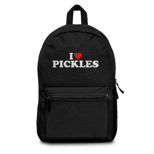 I Love Pickles He Backpacks
