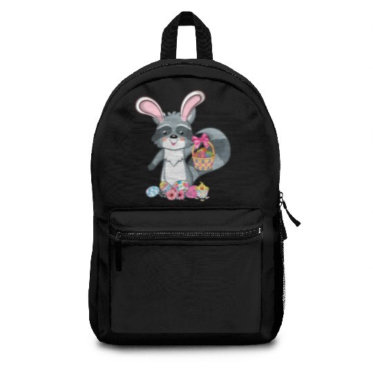 Raccoon Bunny Ears Easter Eggs For Backpacks
