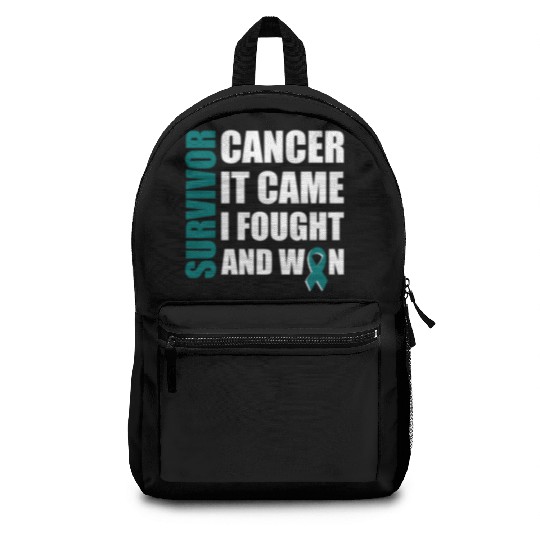 Ovarian Cancer Fight Cancer Ribbon Backpacks