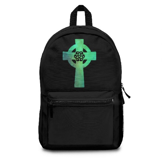 Irish Celtic Cross Knot St Patrick'S Day Christian Backpacks