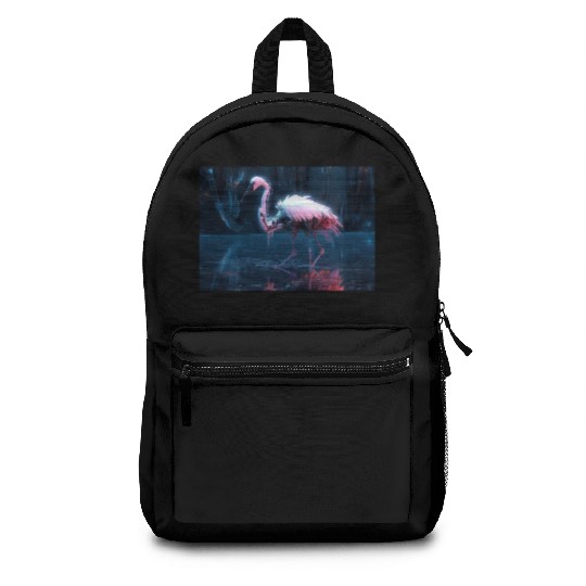 Neon Bird of Paradise Backpacks