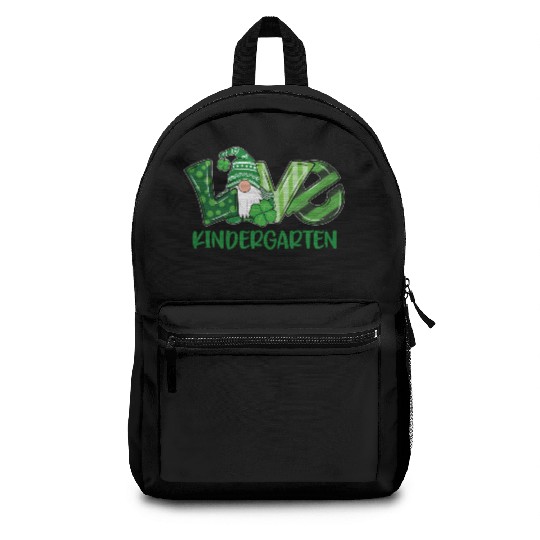 Love Gnome Kindergarten St PatricDay Teacher Or St Backpacks
