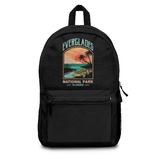 Everglades National Park Us Crocodile Florida Alli Backpacks