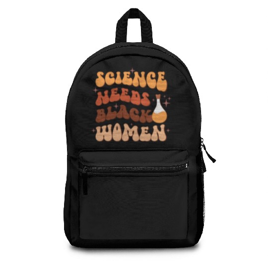 Science Needs Black Woman, Independence Day Backpacks
