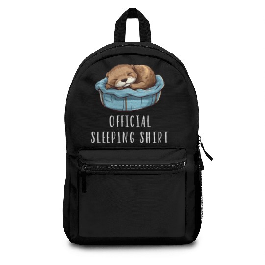 Official sleeping pajama Backpacks sea otter