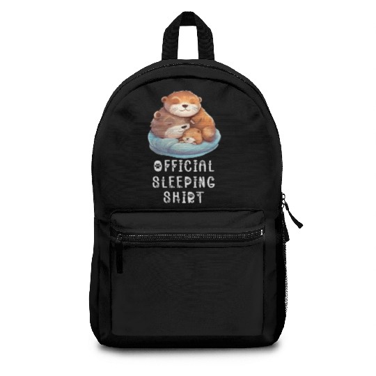 Official sleeping pajama Backpacks sea otter