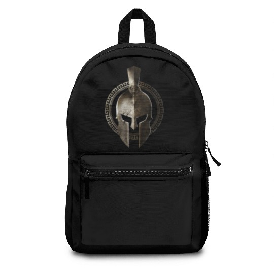 Spartan Helmet Warrior Gladiator Workout Sparta Gr Backpacks