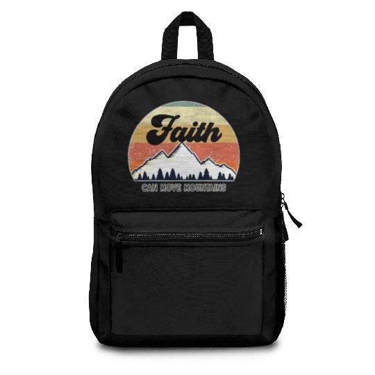 Faith Can Move Mountains Backpacks