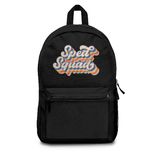 Vintage Sped Squad Special Ed Teacher Back To Scho Backpacks