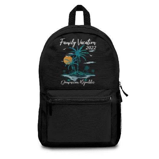 Sunset Family Vacation 2022 Dominican Republic Bea Backpacks