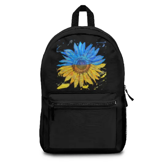 Ukraine Flag Sunflower Ukrainian Support Backpacks