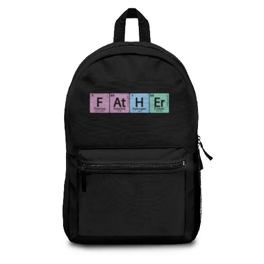 At H Er Father Element Periodic Table Element Backpacks