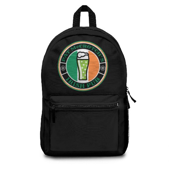 Pat Mccrotch'S Irish Pub Green Beer St Patric Day Backpacks