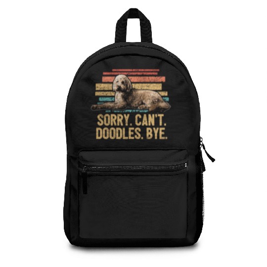 Funny Goldendoodle Dog Dad Doodle Mom Animal Dog Backpacks