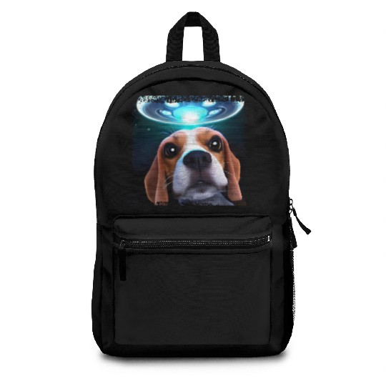UFO selfie with beagle Backpacks
