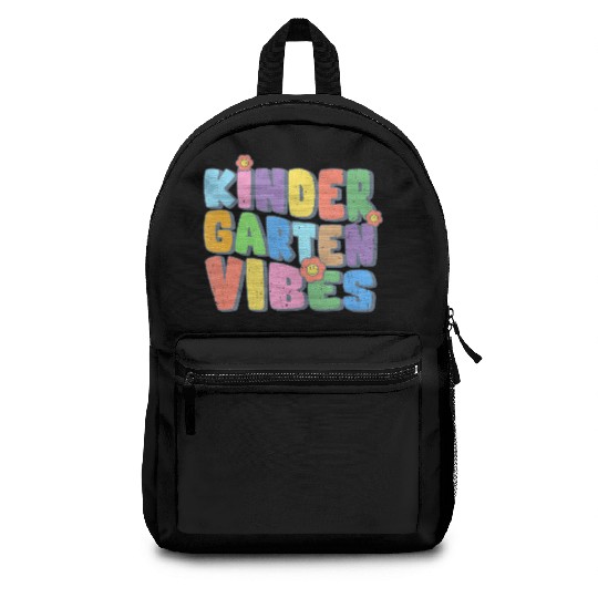 Kindergarten Vibes First Day Back to School Teache Backpacks