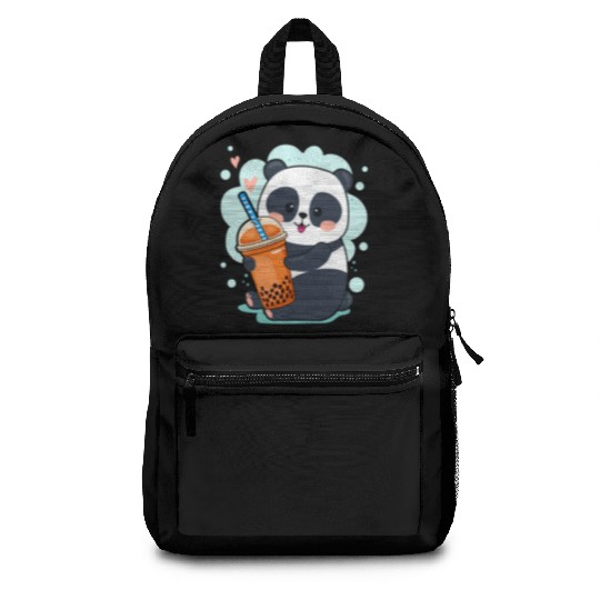 Kawaii Panda Anime Boba Drink Bubble Tea Tapioca Backpacks