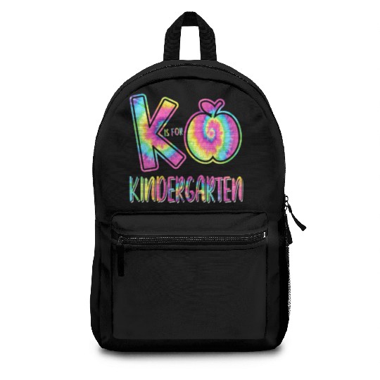 K Is For Kindergarten Tie Dye Teacher Back to Scho Backpacks