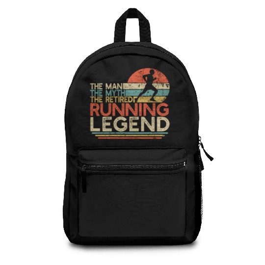 Runner Retirement Myth Retired Running Legend Backpacks