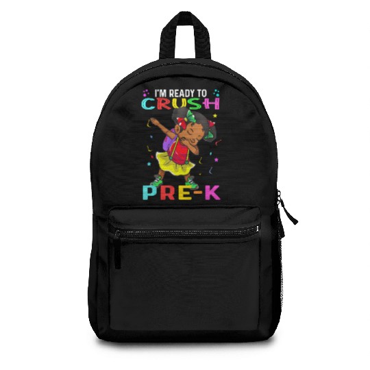 pre k hello pre-k first day back to school Melanin Backpacks
