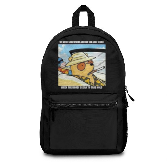 Can't stop here, its pooh country Backpacks