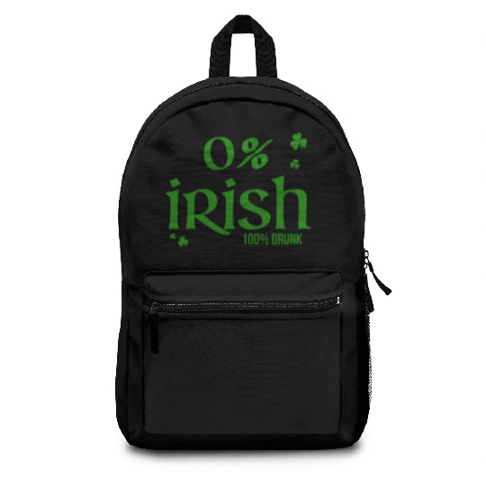 0 Irish 100 Drunk Saint Patrick'S Day Backpacks