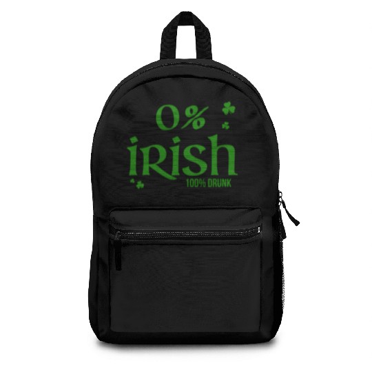 0 Irish 100 Drunk Saint Patrick'S Day Backpacks
