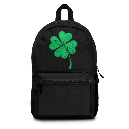 Lucky Four Leaf Clover Luck Of The Irish Backpacks