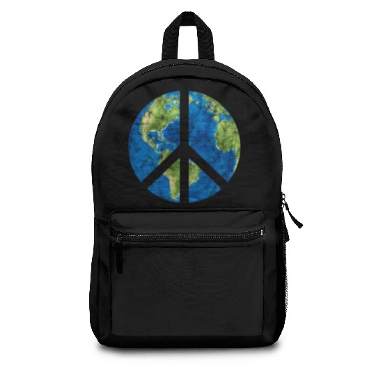 Peace On Earth World Peace Sign Backpacks