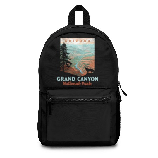 Grand Canyon National Park Arizonna Wpa Style Backpacks