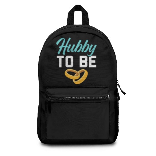 Bride And Groom Wedding Day Marriage Just Married Backpacks