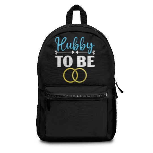 Bride And Groom Wedding Day Marriage Just Married Backpacks