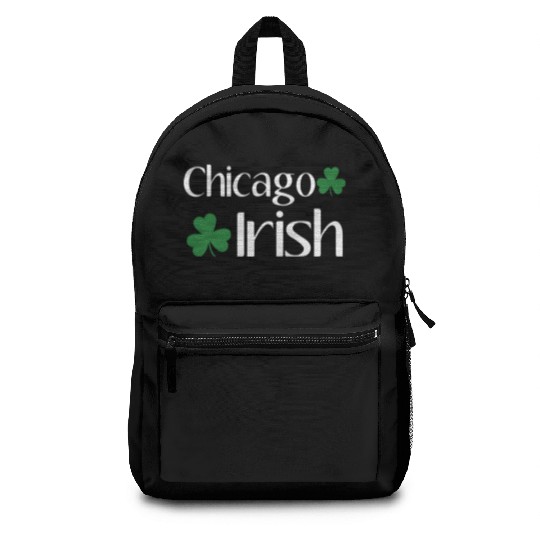 Chicago Irish St Patric Day Shamrock Chicago Backpacks