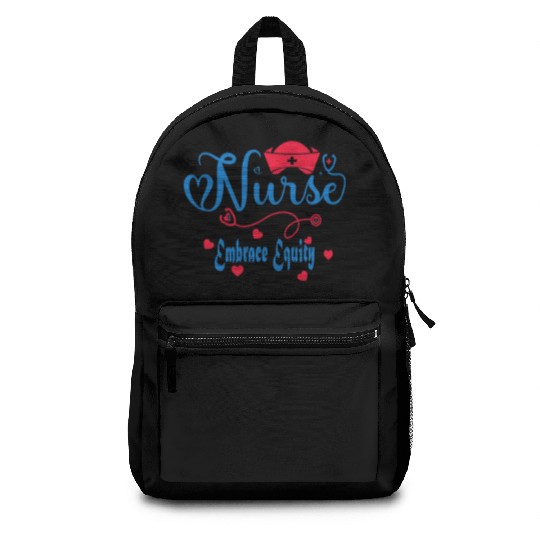 Embrace Equity Nurses For USA Registered Nurse Day Backpacks