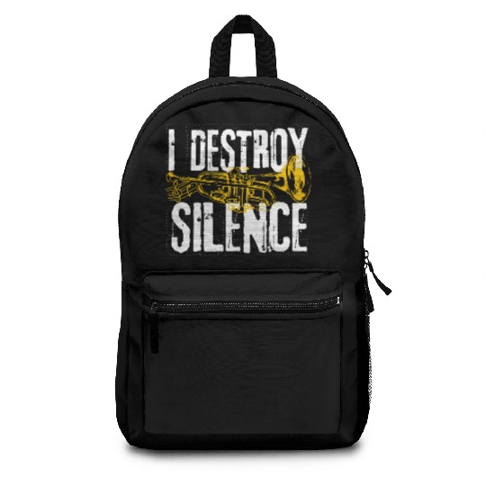 Trumpet Player Marching Band Silence Destroyer Backpacks