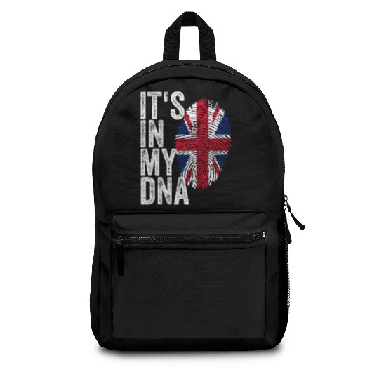 It'S In My Dna Uk Union Jack England Flag Eu Backpacks