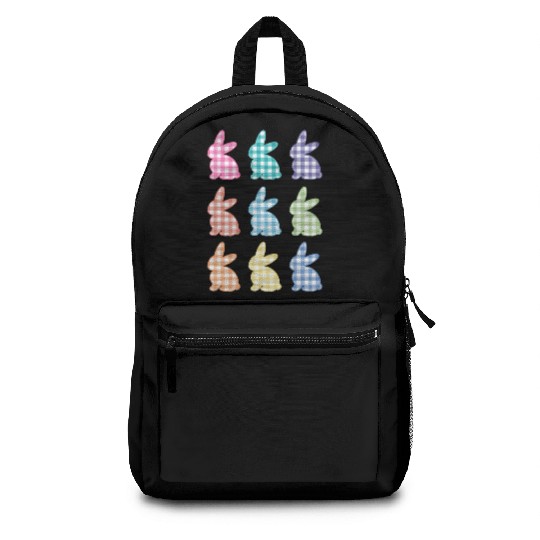 Easters For Plaid Easter Bunny Gingham Backpacks