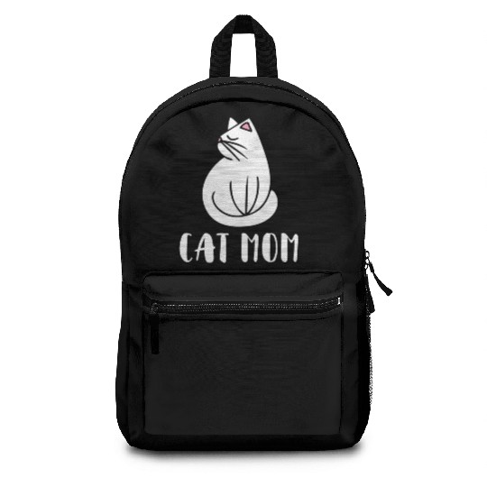 Cat Mom Kitty Cats Moms Crazy Cat Lady Backpacks
