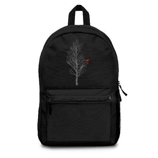 Winter Tree W Cardinal Bird Backpacks