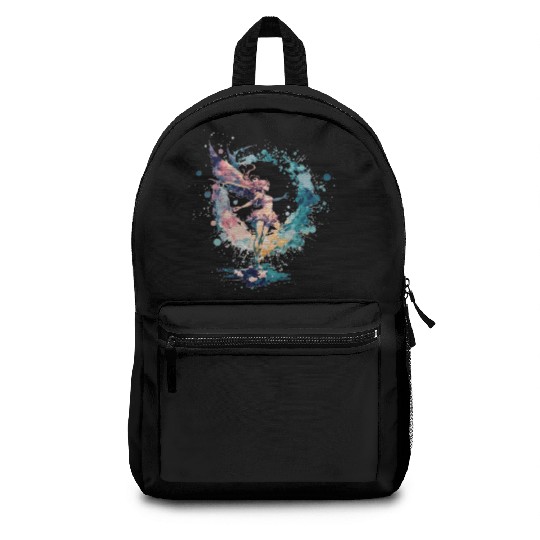 Celestial Watercolor Fairy Girls Pastel Artwork Backpacks
